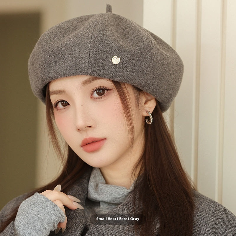 Korean Style Autumn Winter Painter Cap