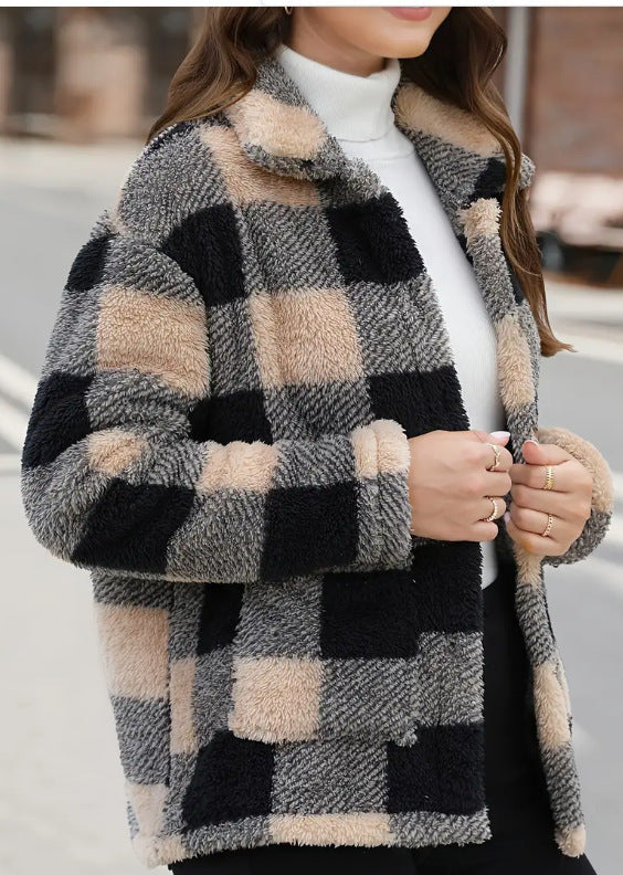 Coat Pocket With Long Sleeve Winter Fashion Casual Coat