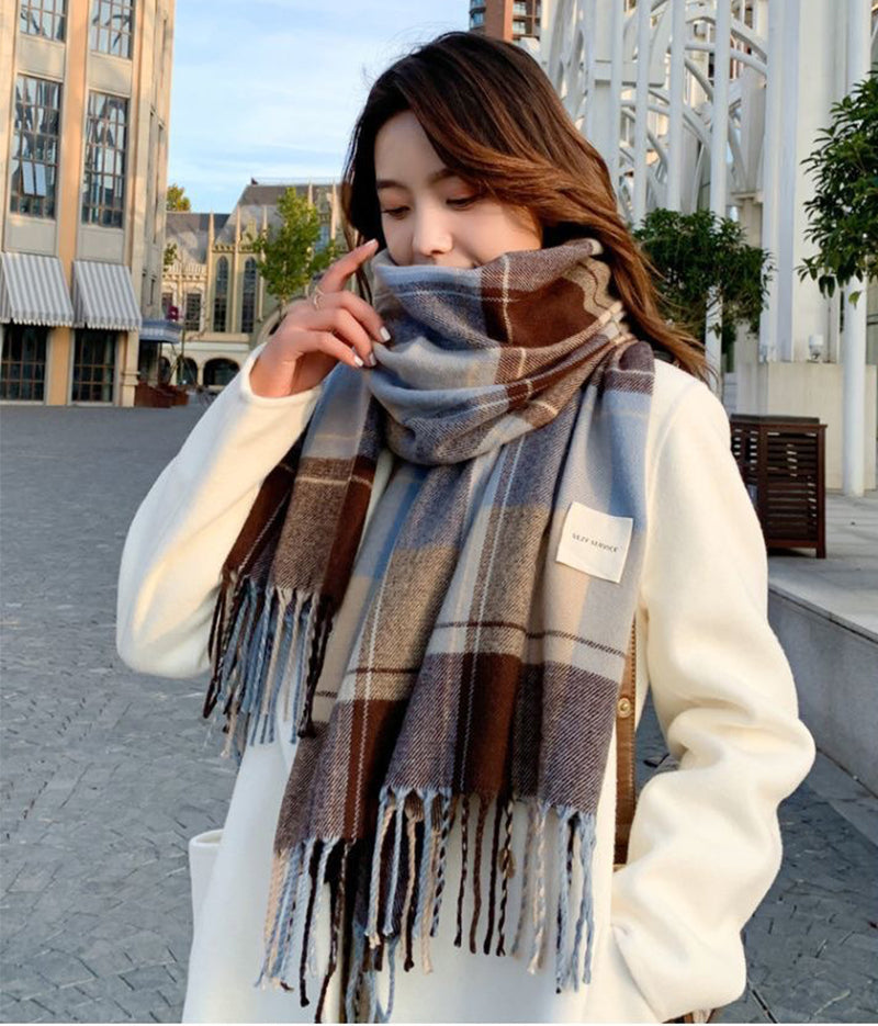 Plaid Scarf For Women