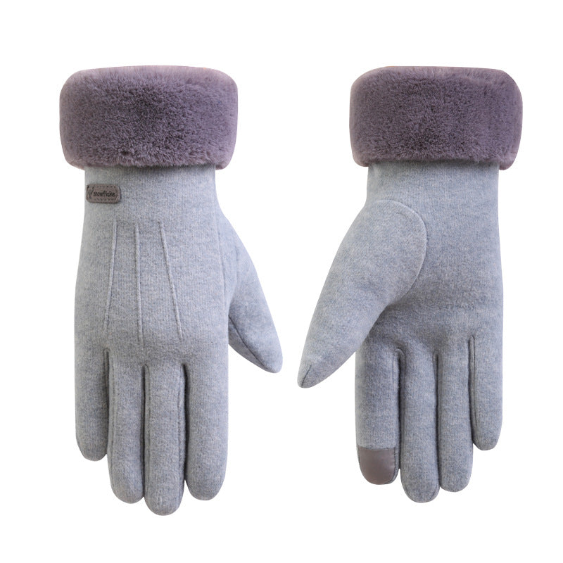 Women’s Cashmere Full-Finger Gloves