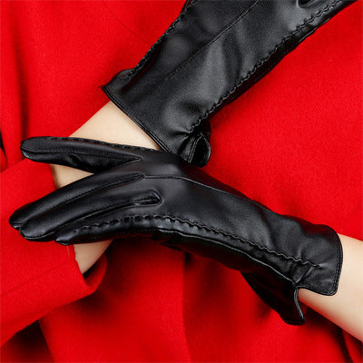 Leather gloves female