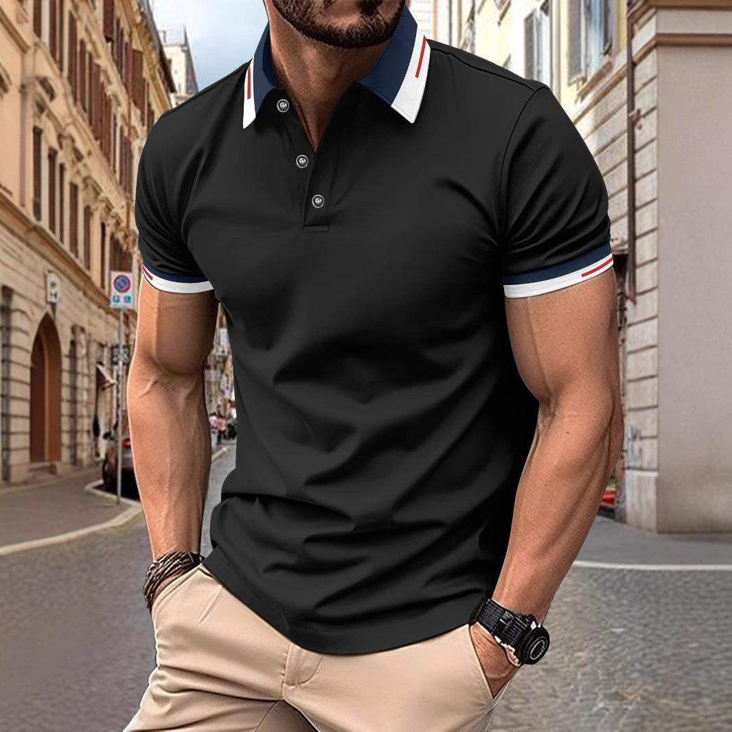 Button Men's Casual Polo Shirt