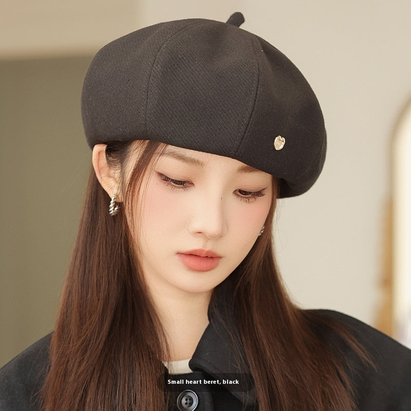Korean Style Autumn Winter Painter Cap