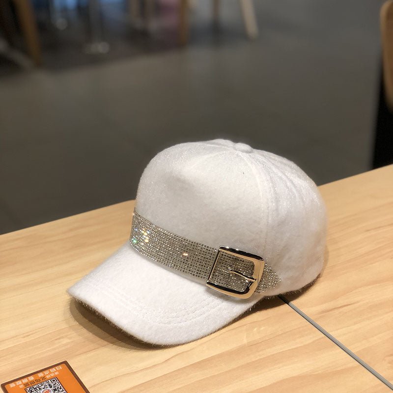 Women’s Diamond Winter Peaked Cap