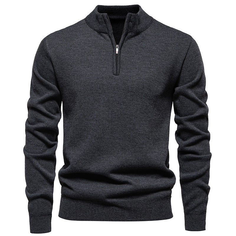 Men's Knitwear Top Half Zipper