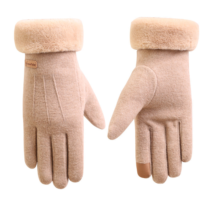 Women’s Cashmere Full-Finger Gloves