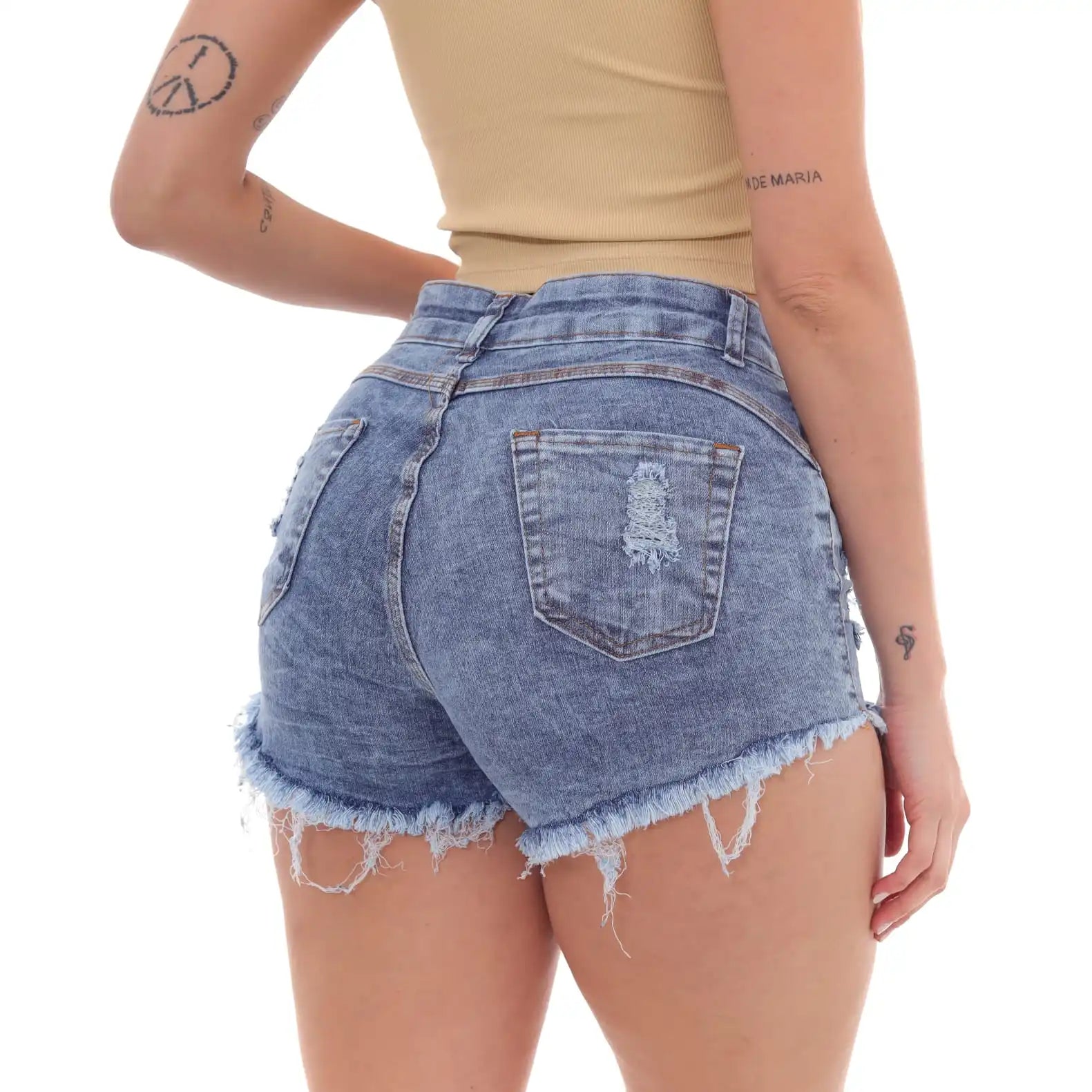 Women's Blue Denim Shorts