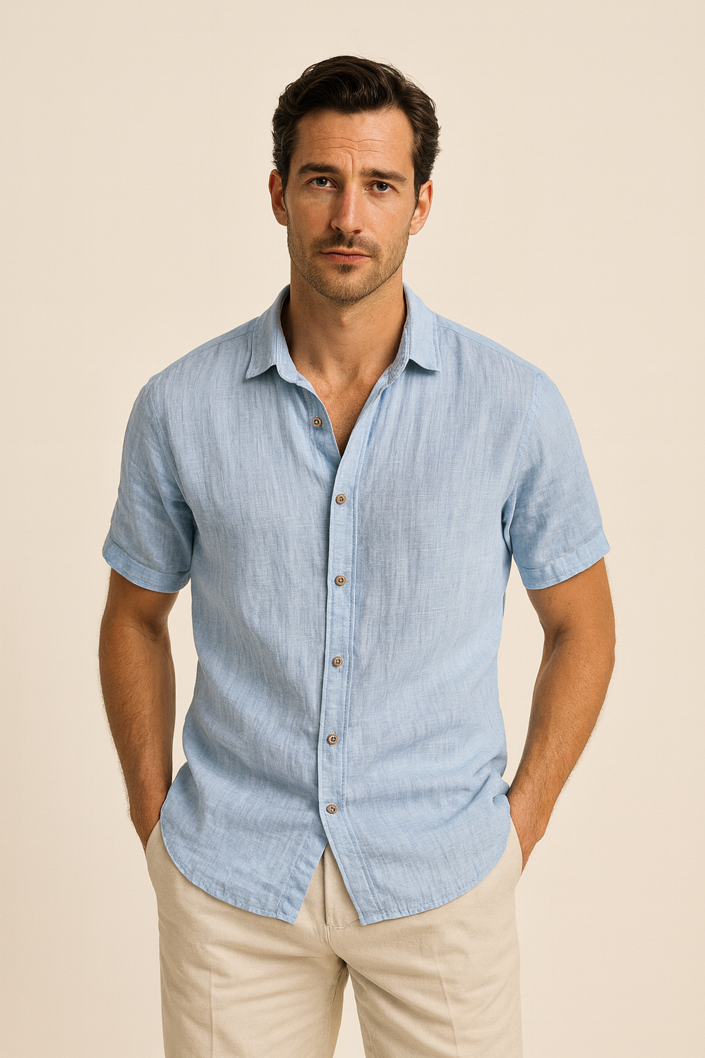 new men's summer linen casual