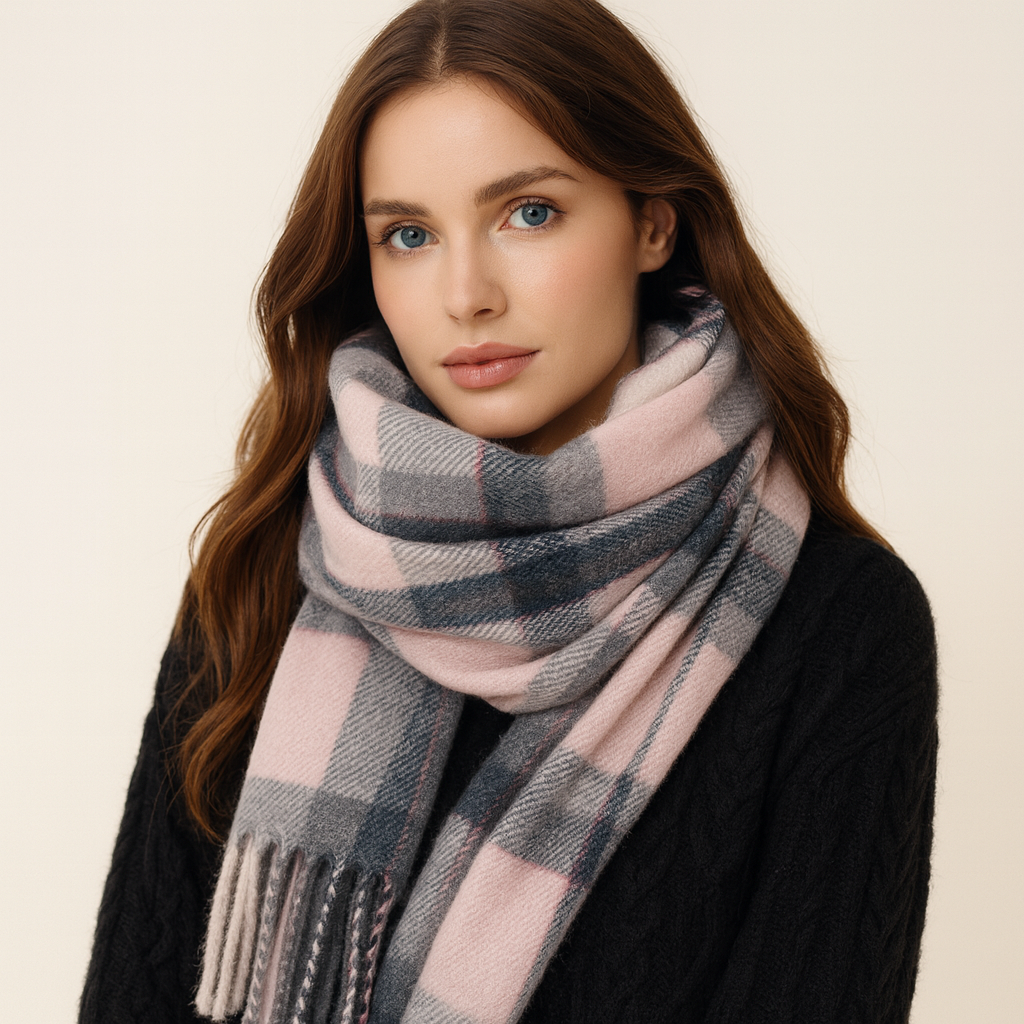 Plaid Scarf Women's