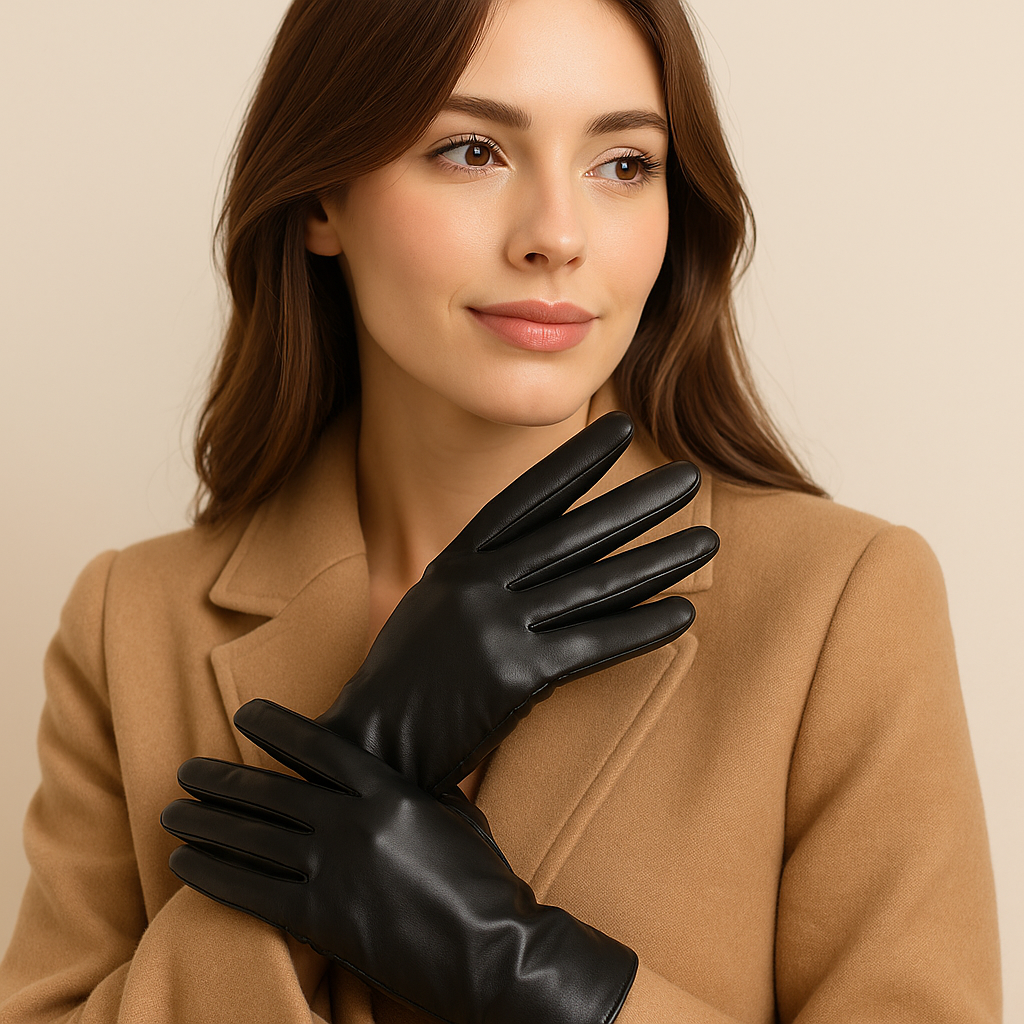 Leather gloves female