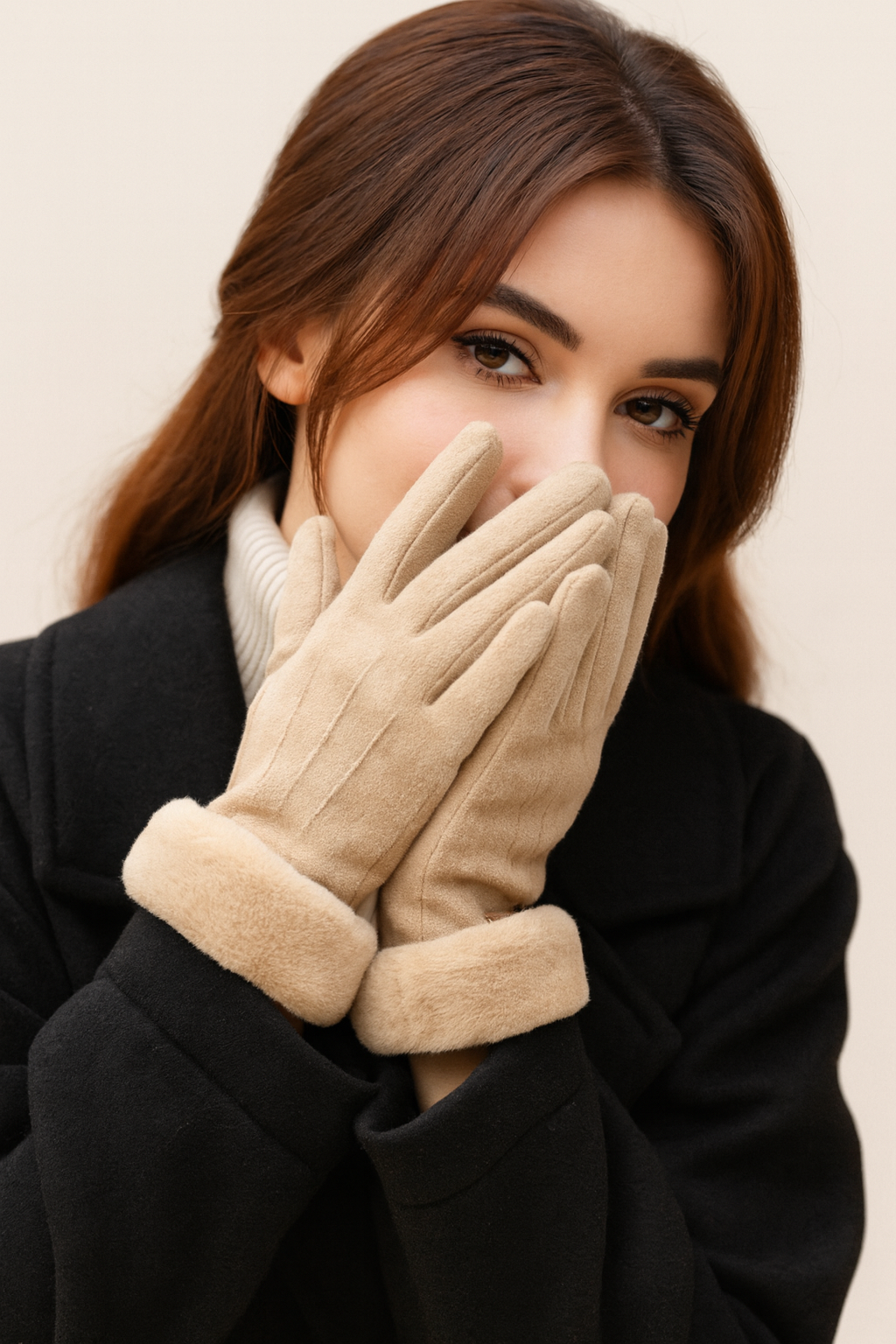 Women’s Cashmere Full-Finger Gloves