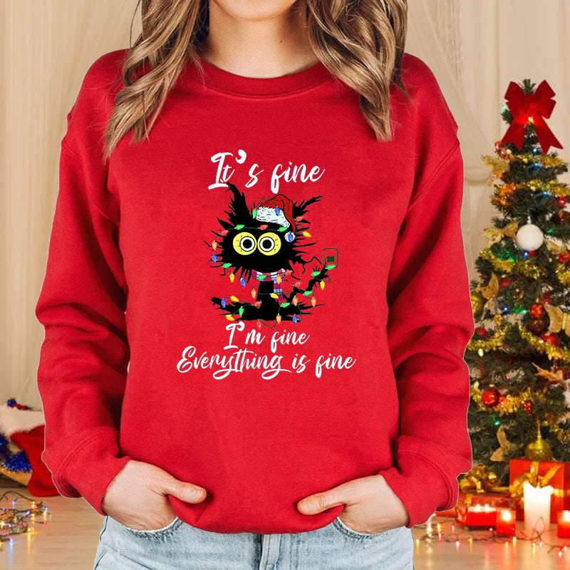 Women’s Christmas Cat Sweater
