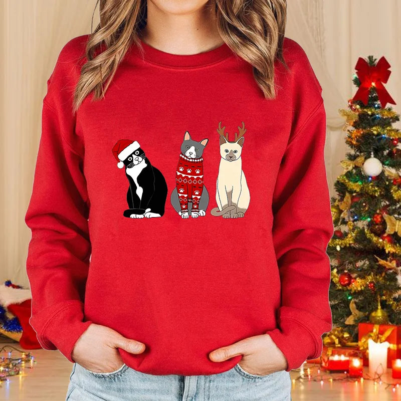 Women’s Christmas Cat Sweater