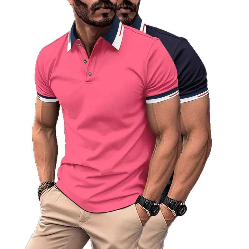 Button Men's Casual Polo Shirt