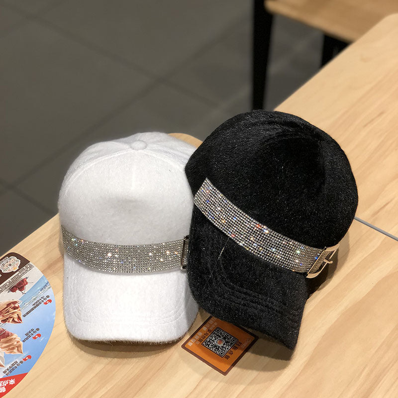 Women’s Diamond Winter Peaked Cap