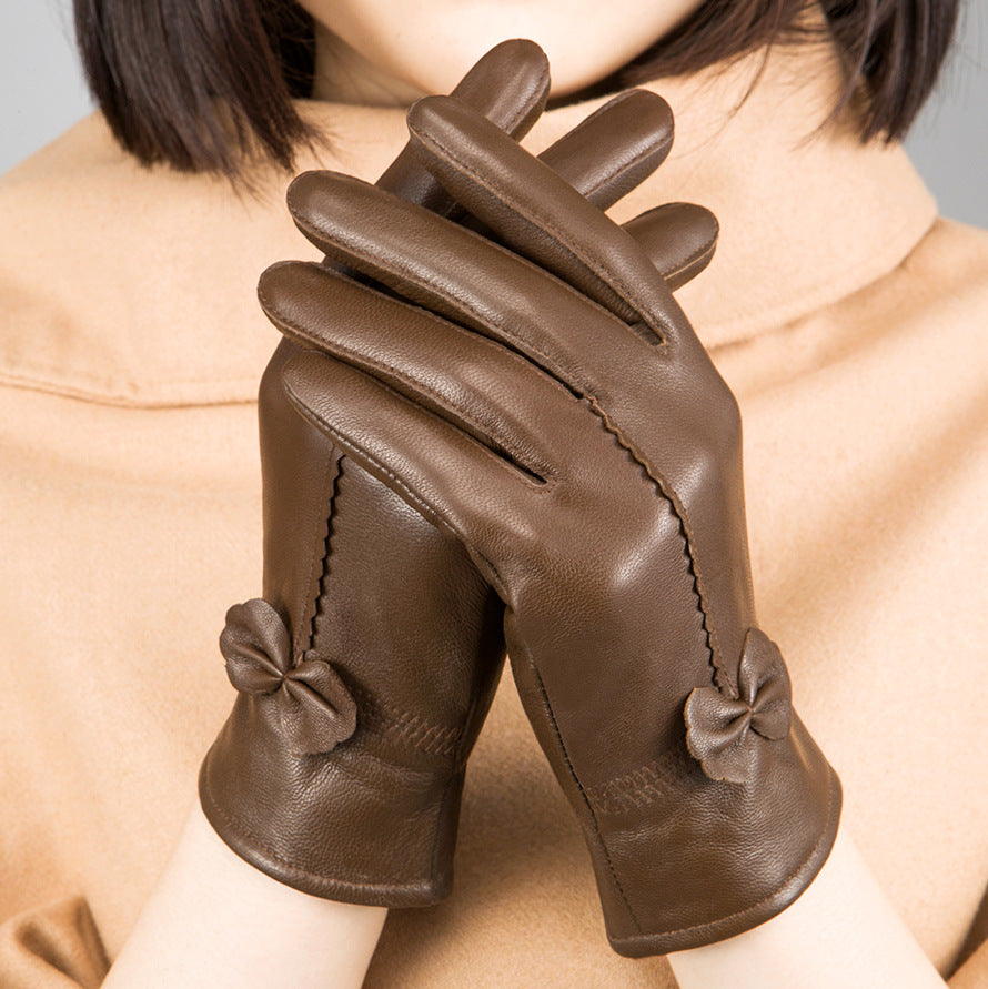 Leather Gloves Women
