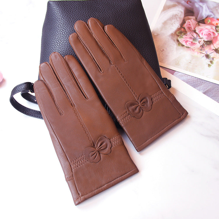 Leather Gloves Women